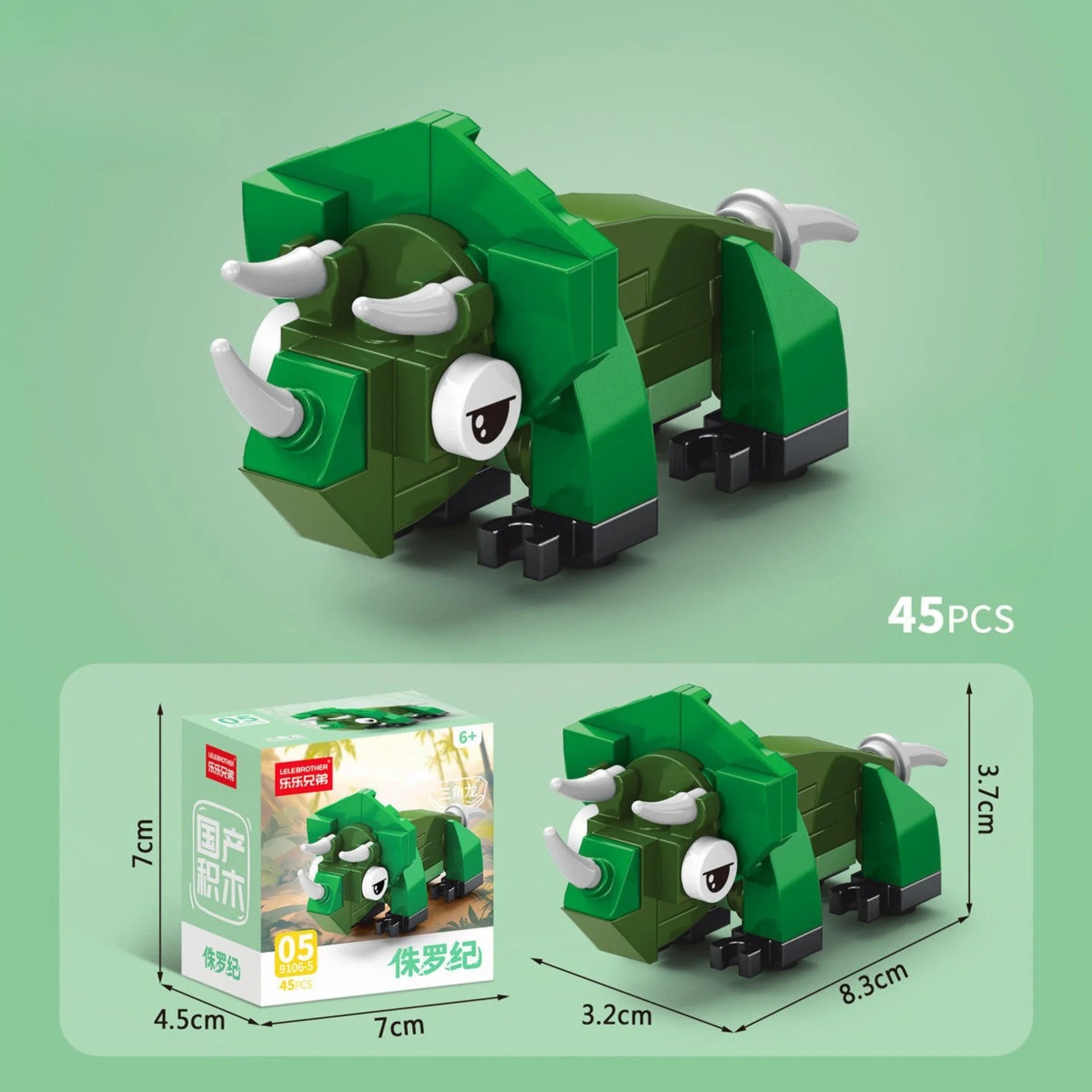 Dimensions and packaging of the Tricera Building block.