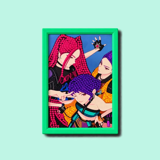 Urban Pop Girls Diamond Painting Kit (1Pc)