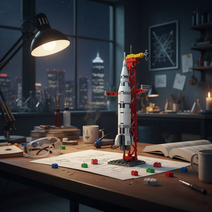 Apollo Space Rocket Building block (1Pc) displayed on screen.
