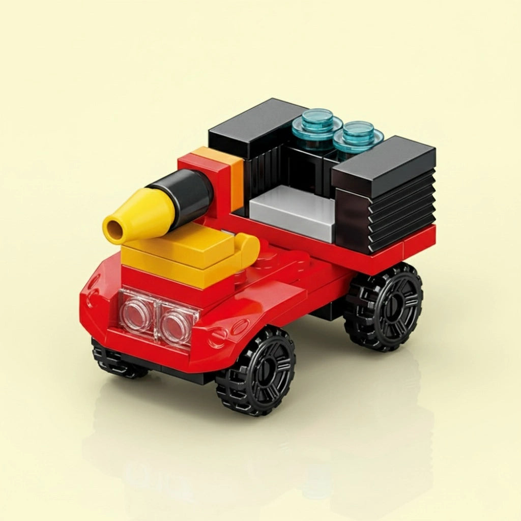 Patrol Car Building Block (1Pc) on the light background