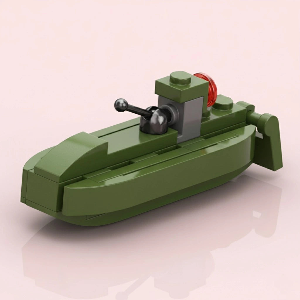 Submarine Building Block (1Pc) on the light background.