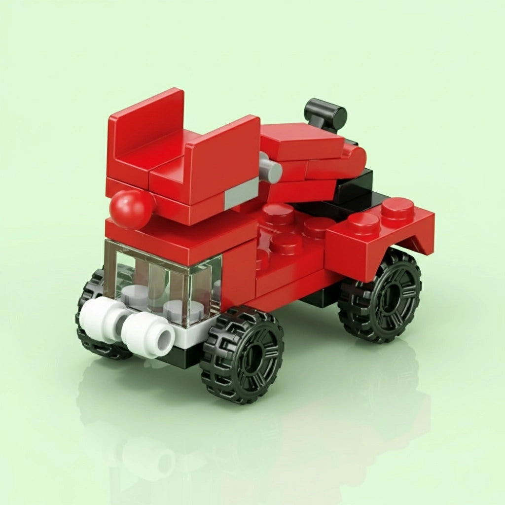 Rescue Vehicle Building Block (1Pc) on the light background.