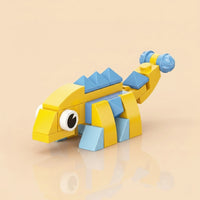 Ankylosaurus Building Block (1Pc) on the orange background.