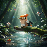 Hoopoe Building Block (1Pc) in the forest.