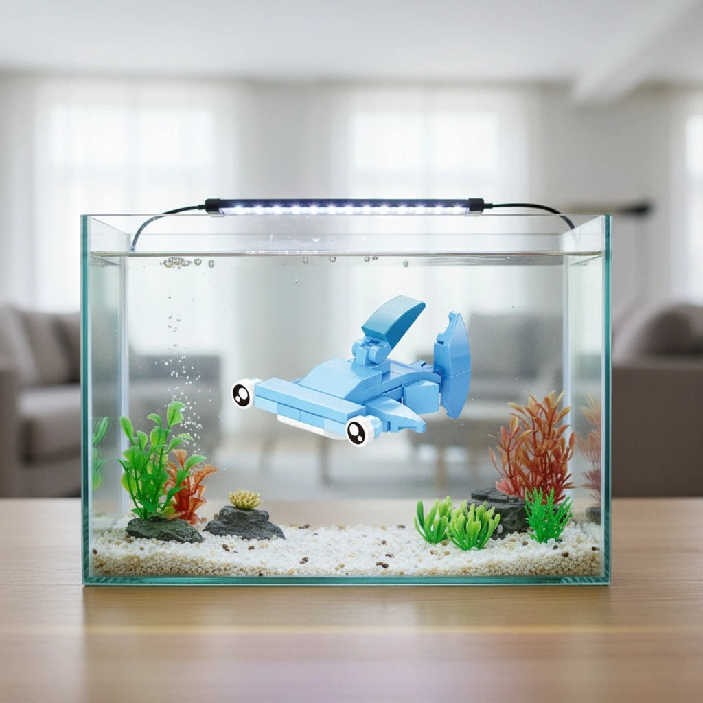 Hammer Shark Building Block (1Pc) in the aquarium.