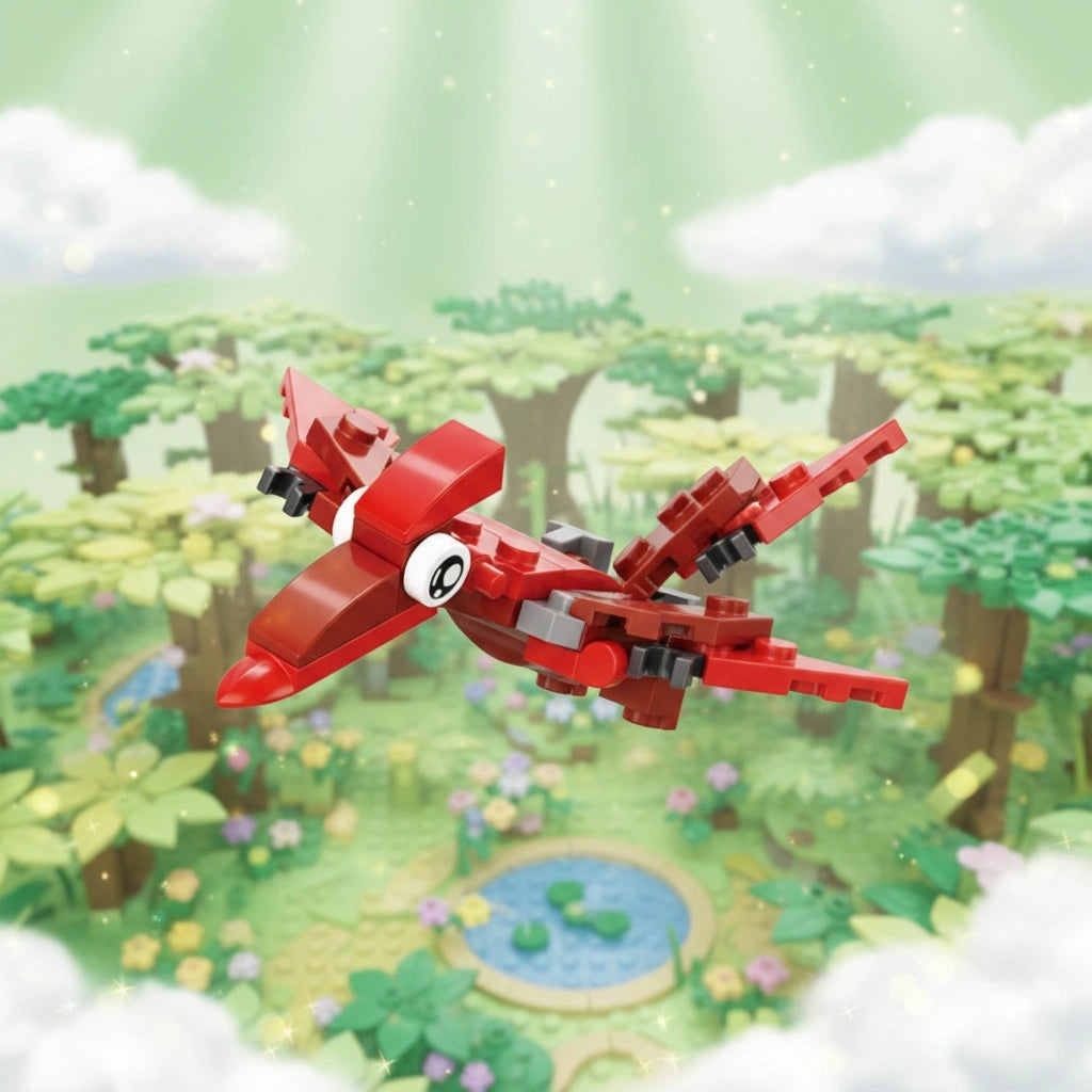 Pterosauria Building Block (1Pc) over the trees.