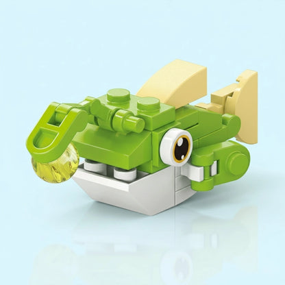 Lanternfish Building Block (1Pc) on the blue background.