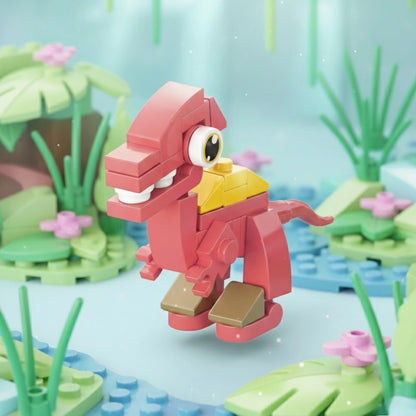 Spinosaurus Building Block (1Pc) in the forest.