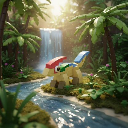 Parasauroloph Building Block (1Pc) in the forest.