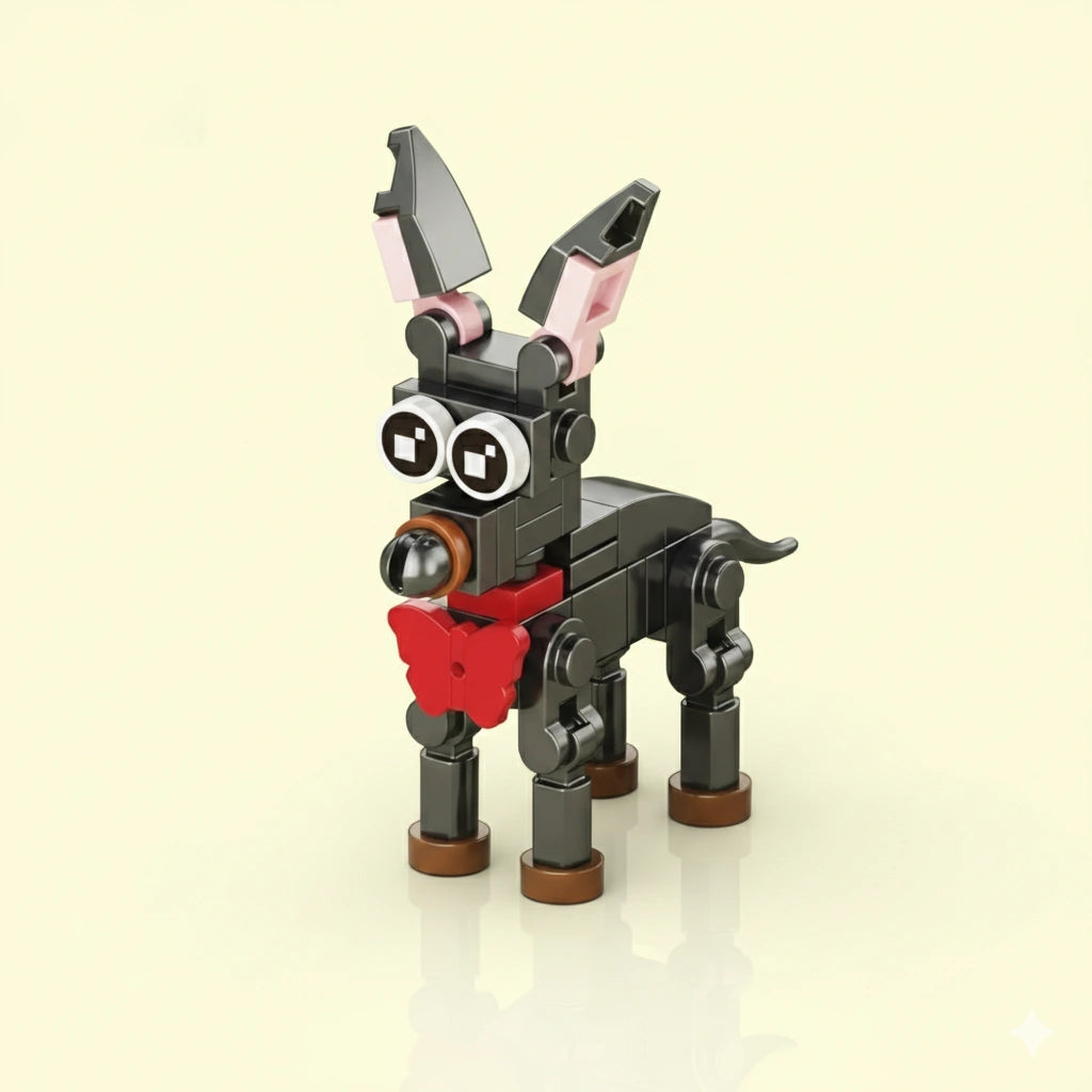 Doberman Pinscher Building Block (1Pc)