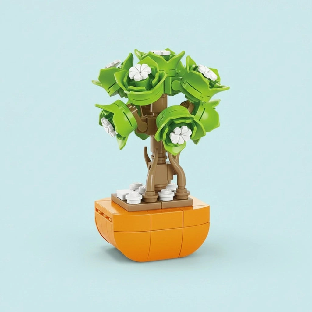 Green Kashmere Building Block Toy Plant (1Pc)