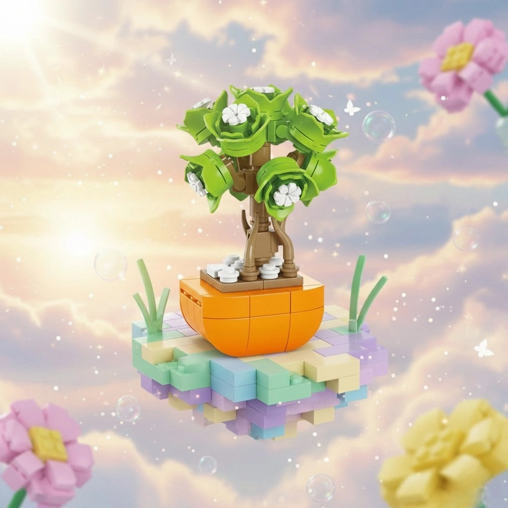 Green Kashmere Building Block Toy Plant (1Pc)