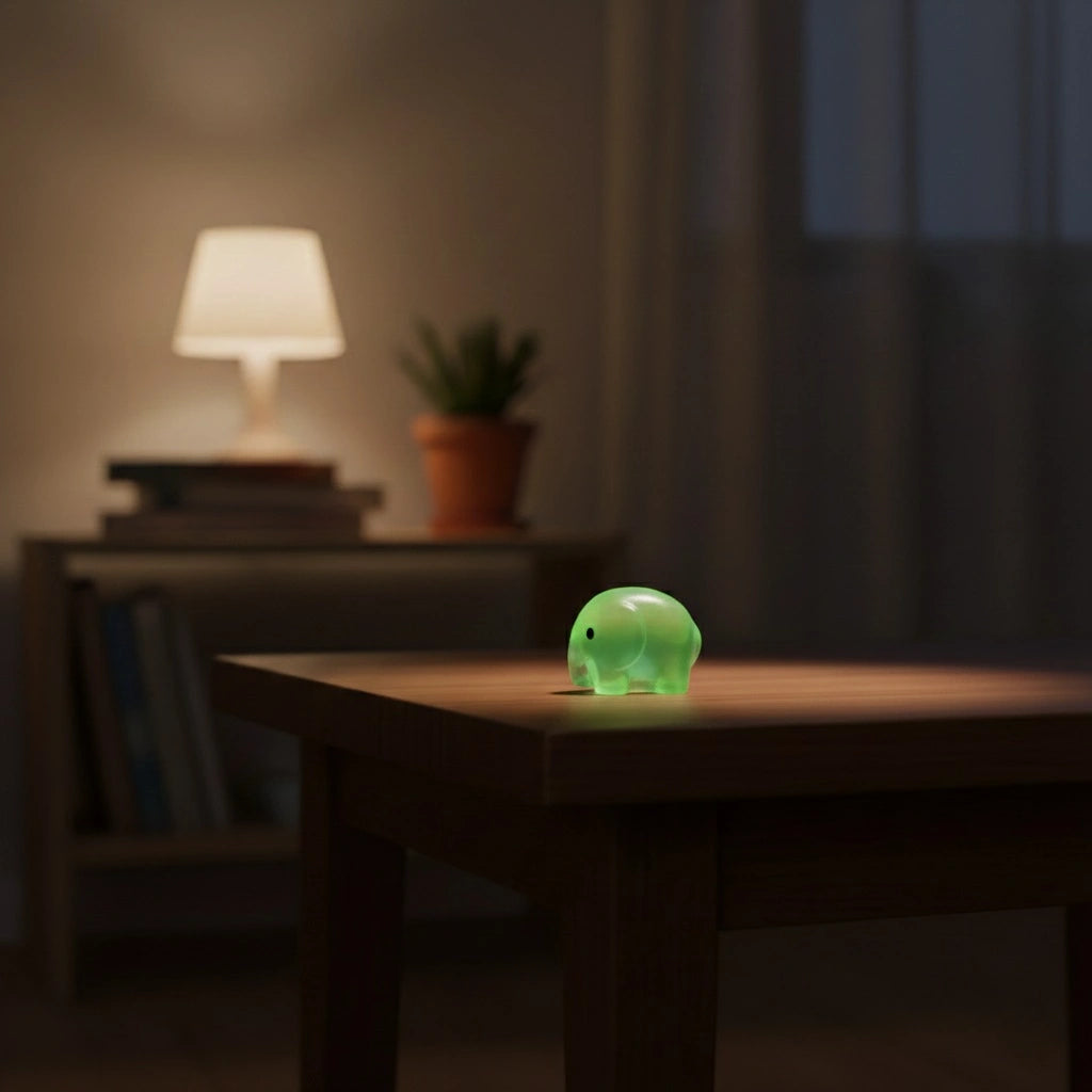 Miniature Glow Elephant Assorted (1pc)
