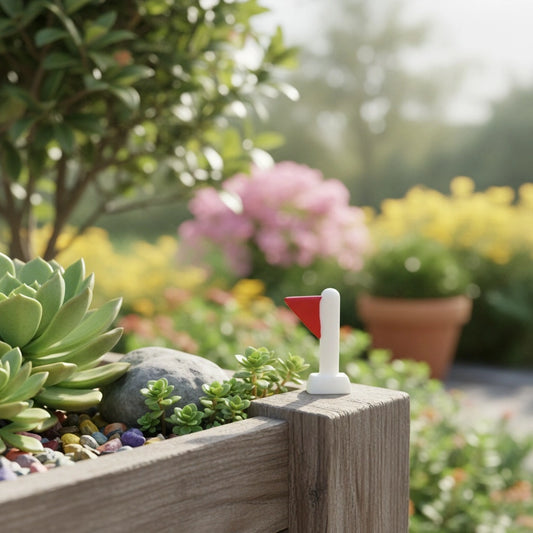 Miniature Astronaut Flag (1 Pcs) in the garden
