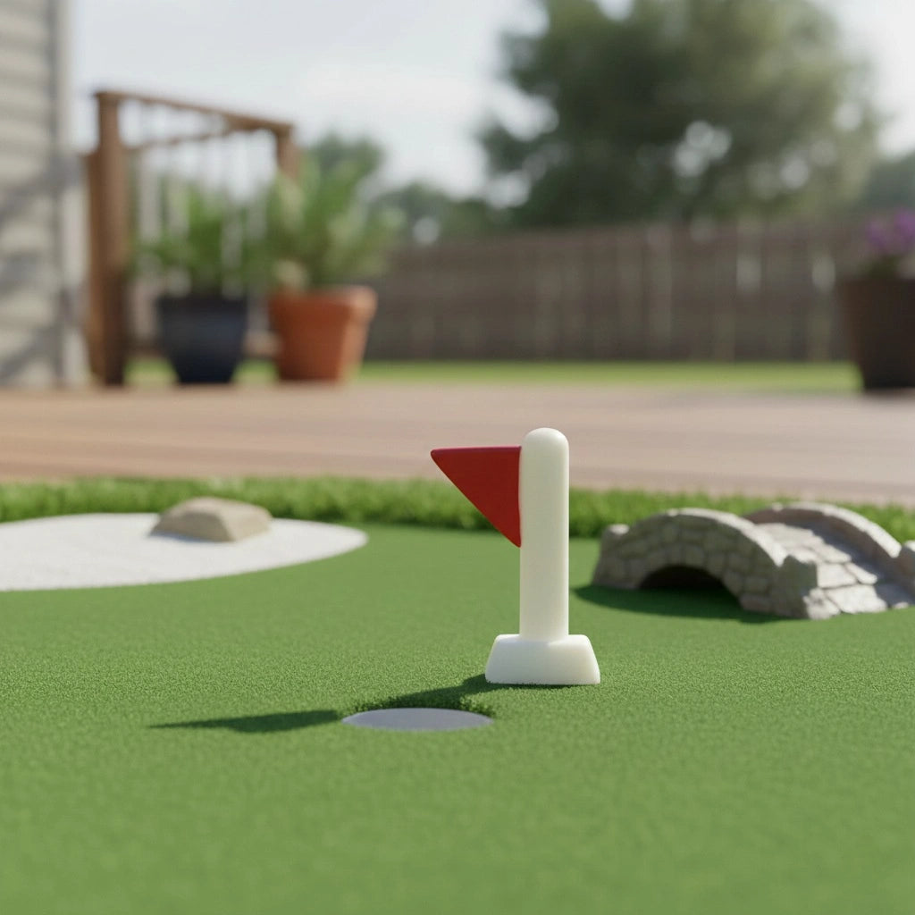 Miniature Astronaut Flag (1 Pcs) in the playground.