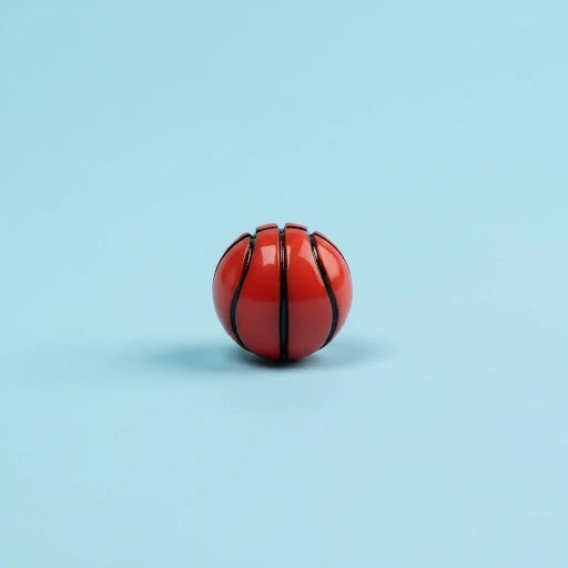 Miniature Toy Basket Ball (1pc) on the light blue background.