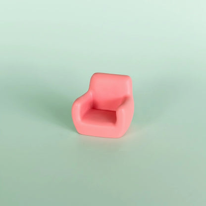 Miniature Sofa/ Mini Sofa (1pc) figure on light blue background.