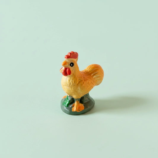 Miniature Rooster (1Pc) on the light blue background.