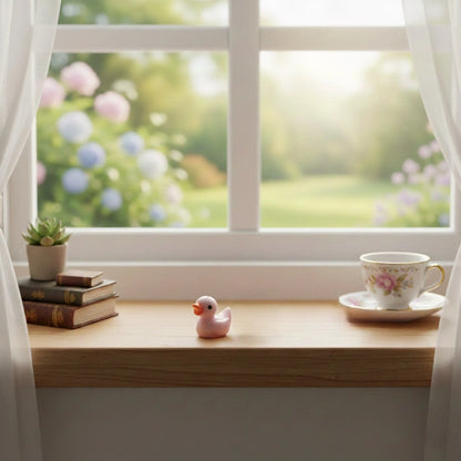 Miniature Ducks (1pc) on the window side.