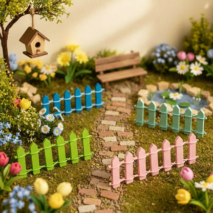 Different colour of Miniature Fence Assorted in collection.
