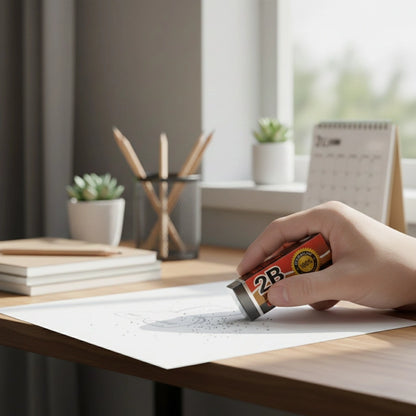 2B Red Eraser (1pc)