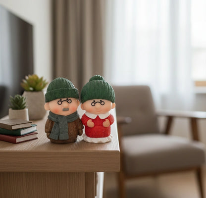 Miniature Old Couple Grandparents Assorted (Big)