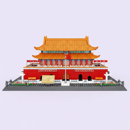 Tiananmen Tower Landmark Model Blocks