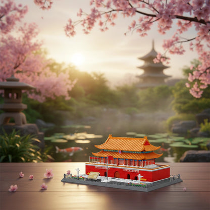 Tiananmen Tower Landmark Model Blocks