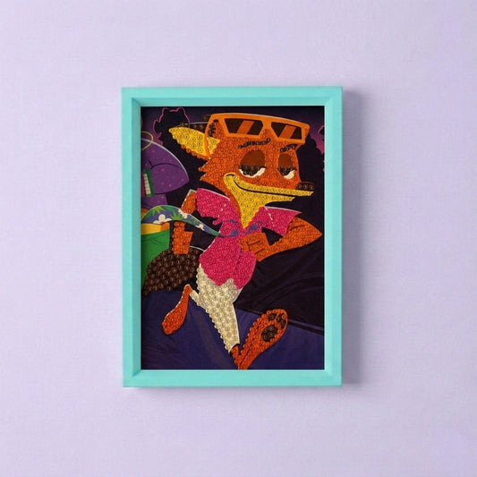 Funky Fox Diamond Painting Kit (1Pc)