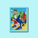Tropical Sea Monsters Diamond Painting Kit (1Pc)