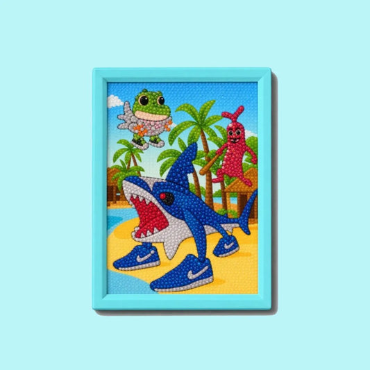 Tropical Sea Monsters Diamond Painting Kit (1Pc)