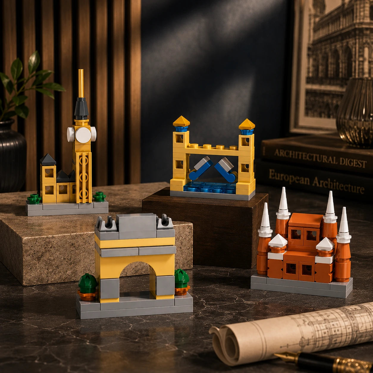 The European LandMarks(4 in 1 Set)
