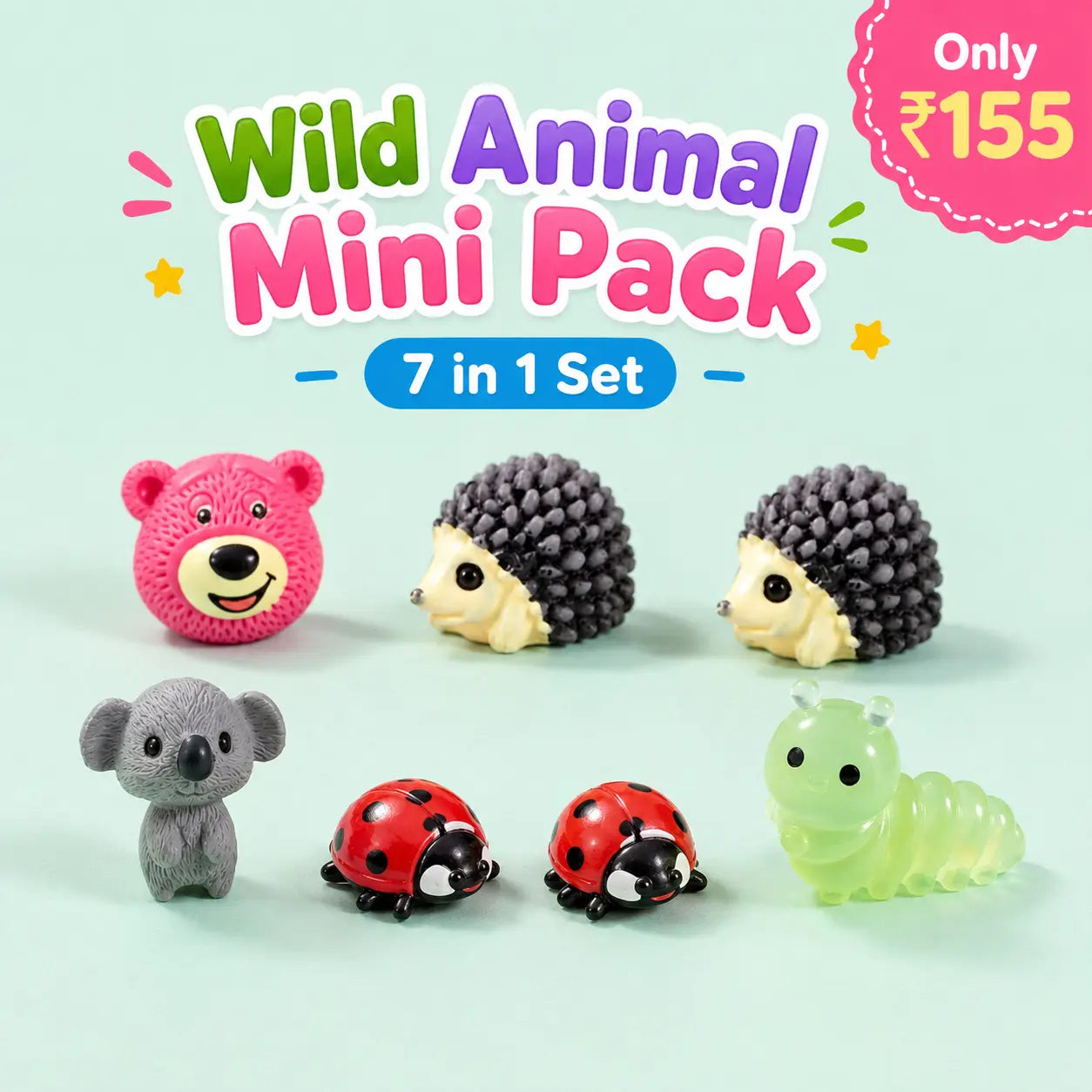Wild Animal Mini Pack (7 in 1 sets)