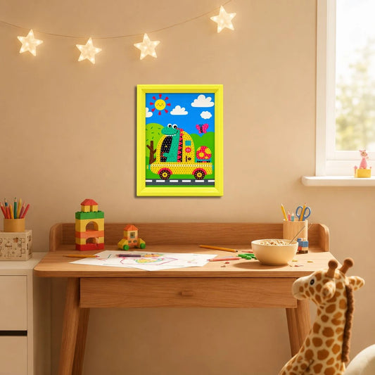 Dino Bus Ride Diamond Painting Kit (1Pc)