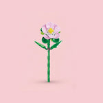 Hibiscus Flower Building Block (1Pc) on the light pink background.