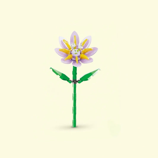 Lotus Flower Building Block (1Pc) on the white background.