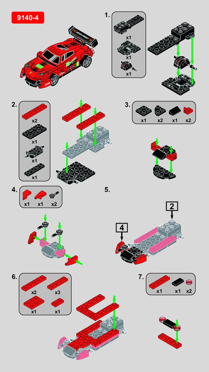 Speed Wing Racer Vehicle Building Block (1Pc)