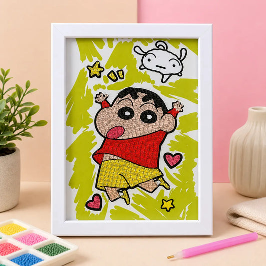 Jumping Shinchan Diamond Painting Kit (1Pc)