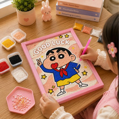 Good Luck Shinchan Diamond Painting Kit (1Pc)