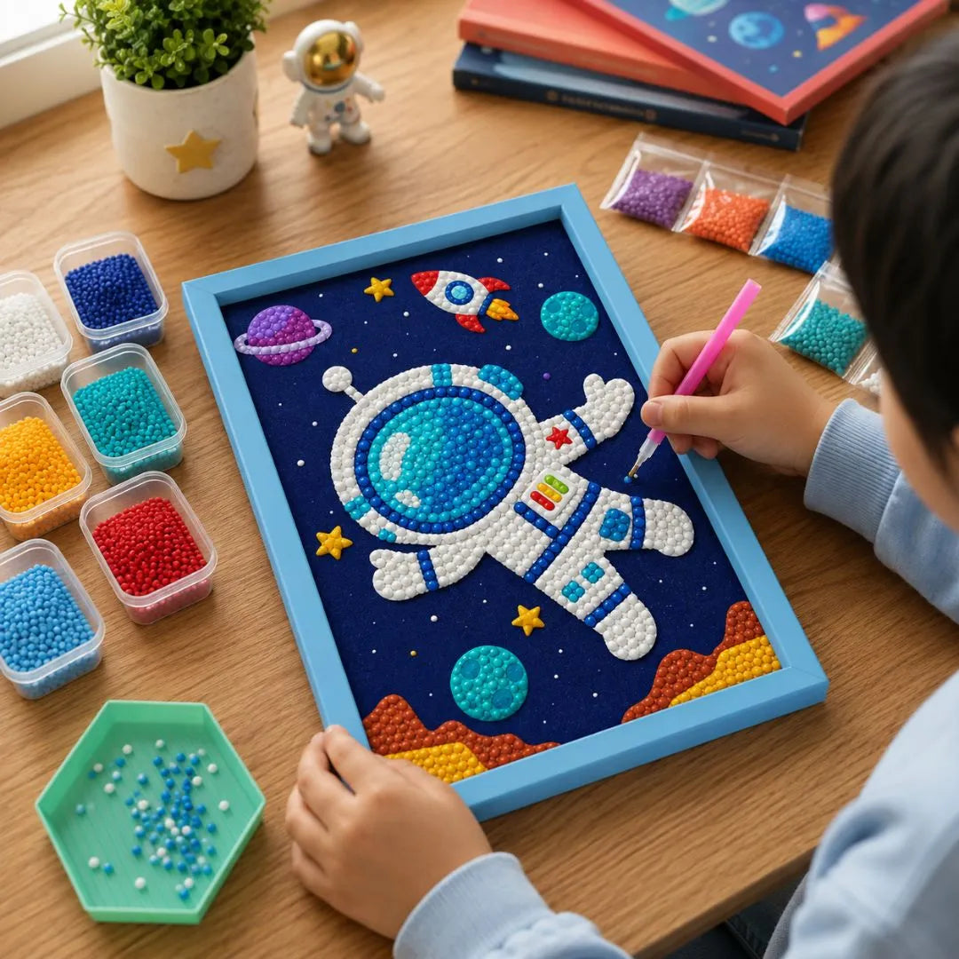 Space Explorer Astronaut Diamond Painting Kit (1Pc)