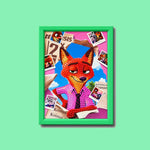 City Detective Fox Diamond Painting Kit (1Pc)