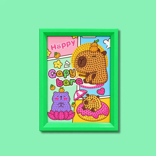 Cute Capybara Couple Diamond Painting Kit (1Pc)