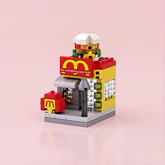 Golden Bite Street Diner Building Block (1Pc)