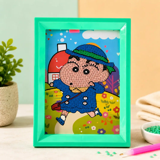 School Boy Shinchan Diamond Painting Kit (1Pc)
