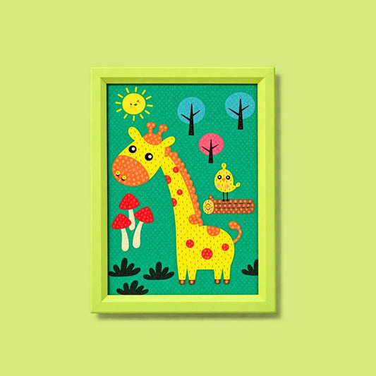 Safari Giraffe Diamond Painting Kit (1Pc)