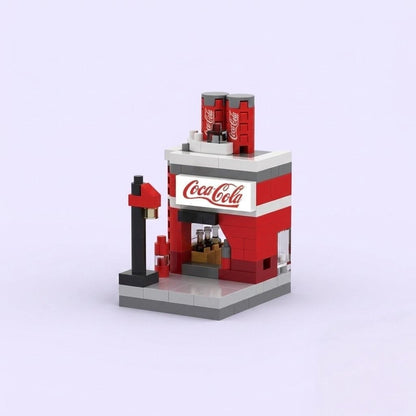 Classic Cola Street Kiosk Building Block (1Pc)