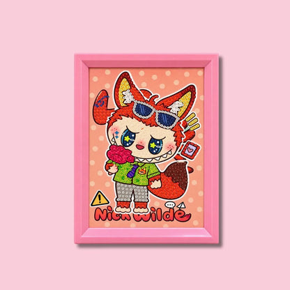 Labubu Rebel Diamond Art Painting Kit (1Pc)