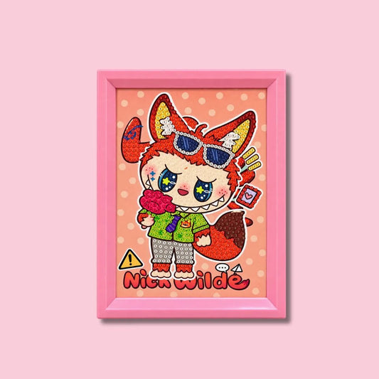 Labubu Rebel Diamond Art Painting Kit (1Pc)