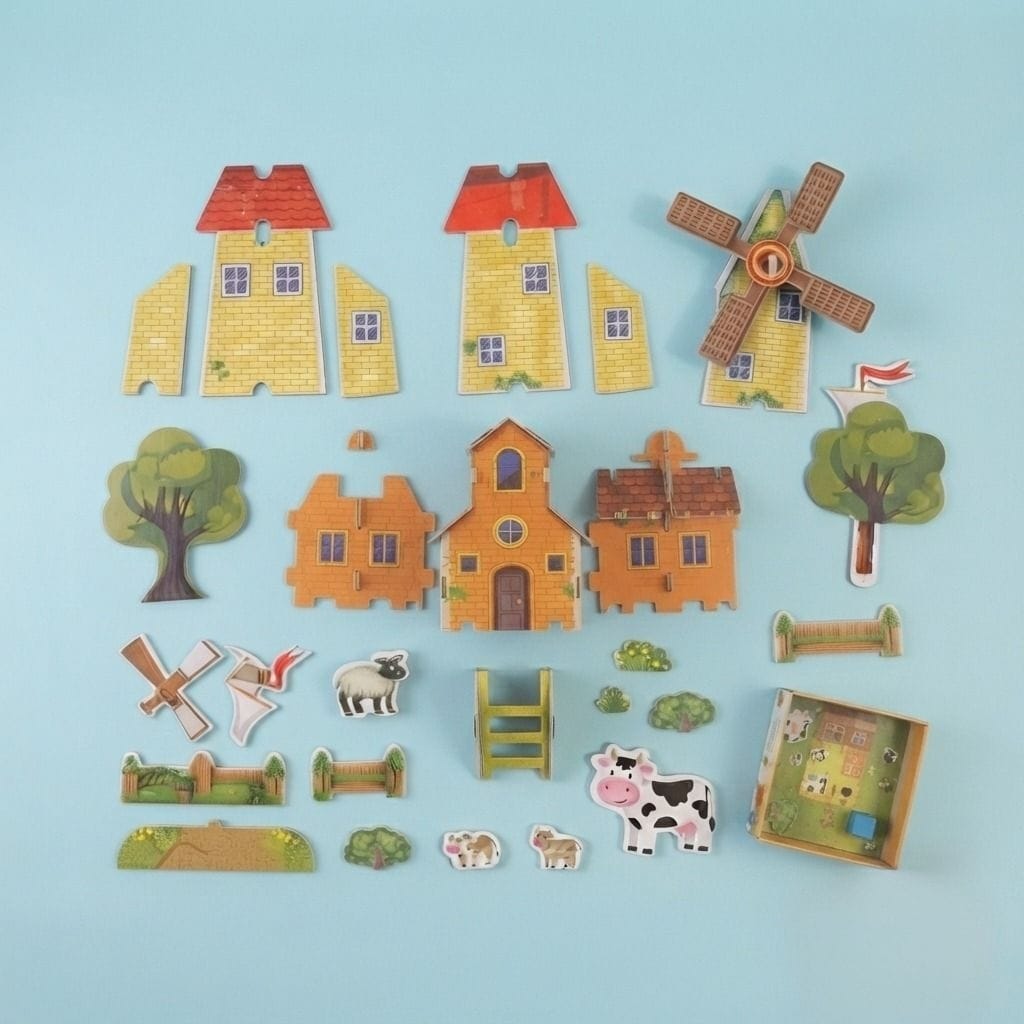 Mini Farm Cottage 3D Puzzle (1Pc)