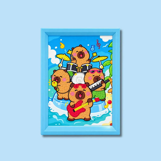 Bear Music Band Diamond Painting Kit (1Pc)
